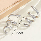 Women's Hanging Earrings with Elegant, Curved Design Hapa Style