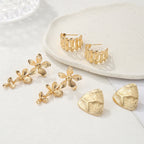 Women's Hanging Earrings with Floral Elements and Elegant Design Hapa Style