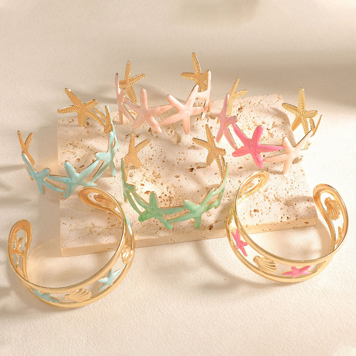 Ladies bracelet with intricate starfish design Hapa Style