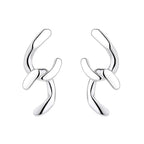 Women's earrings with sparkling circle pendant Hapa Style