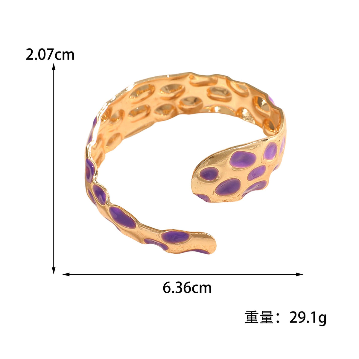 Ladies Open Bangle in Elegant Snake Design Hapa Style