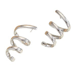 Women's Hanging Earrings with Elegant, Curved Design Hapa Style
