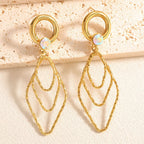 Women's earrings with elegant, shimmering design Hapa Style