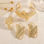 Women’s bracelet with elaborate leaf design Hapa Style