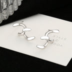 Women's earrings with sparkling circle pendant Hapa Style