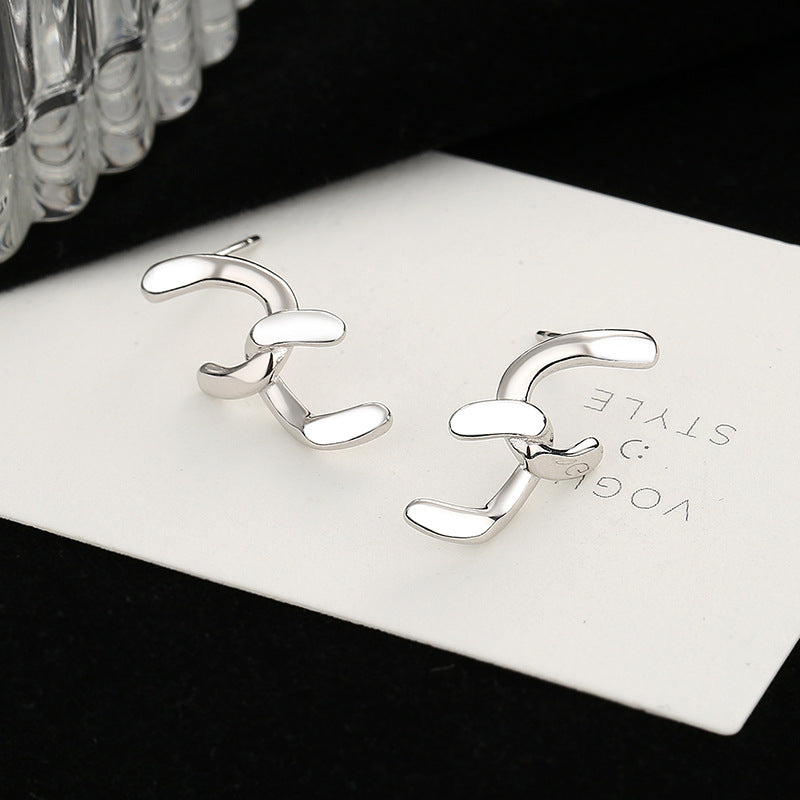Women's earrings with sparkling circle pendant Hapa Style