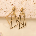 Women's Hanging Earrings in Modern Geometric Design Hapa Style