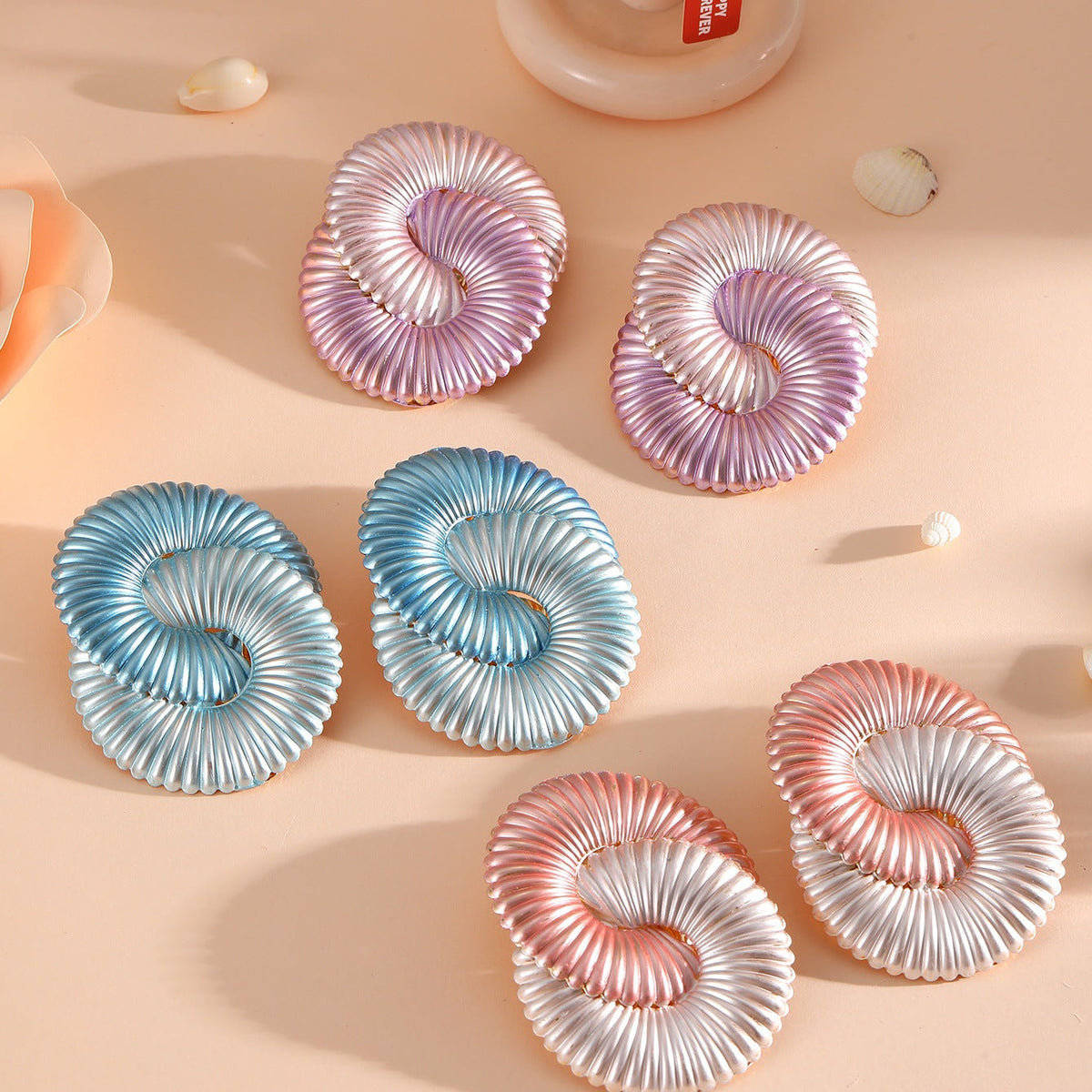 Women hair clips in modern shell design Hapa Style