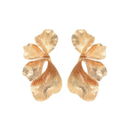Women's ear clips in an elegant, textured design Hapa Style