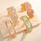 Women's cuff with elegant spiral design Hapa Style