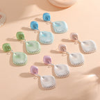Ladies Hanging Earrings in Elegant Shell Design Hapa Style