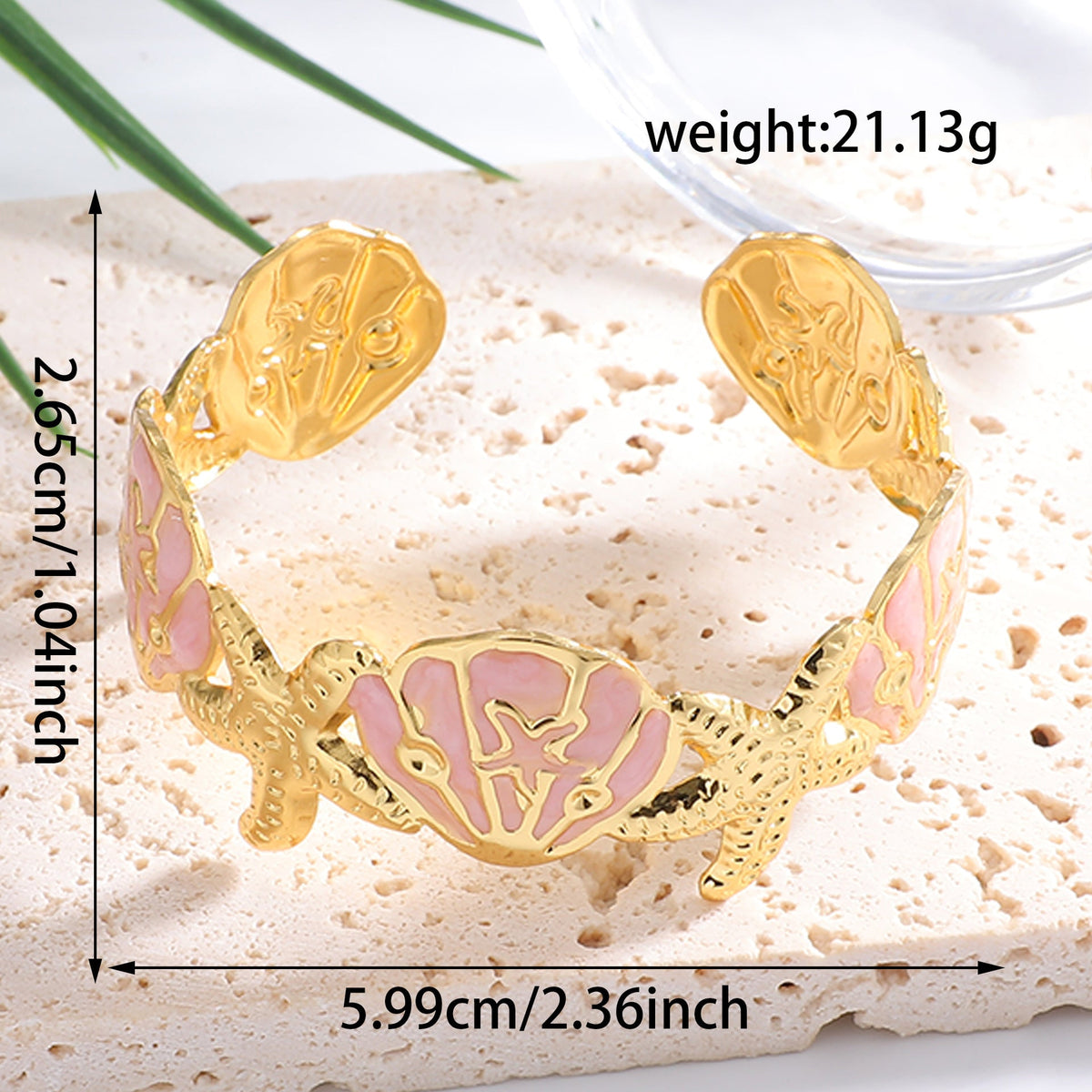 Ladies Elegant Wave-Shaped Bracelets Hapa Style
