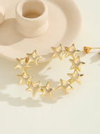 Women's bracelet with structured, golden beads Hapa Style