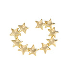 Women's bracelet with structured, golden beads Hapa Style