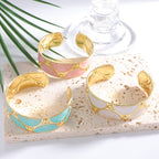 Women's cuff bracelet with artistic design Hapa Style