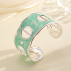 Women Open Bangle with Modern, Transparent Design Hapa Style