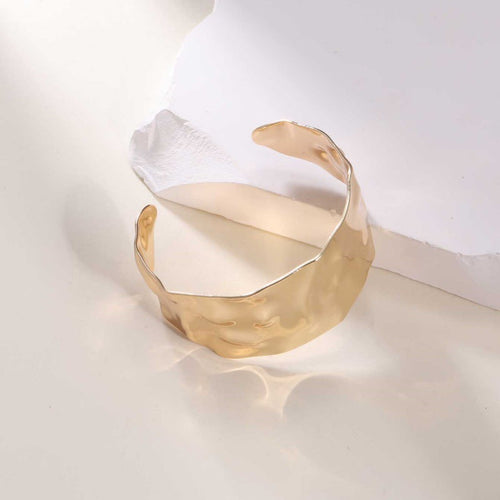 Ladies Open Cuff Bracelet with Artistic, Organic Design Hapa Style