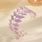 Ladies bracelet in elegant leaf design Hapa Style