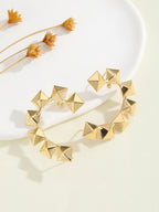 Women's bracelet with structured, golden beads Hapa Style