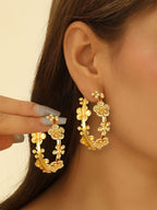 Women artistically designed hoops Hapa Style