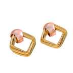 Women modern earrings with asymmetrical design Hapa Style