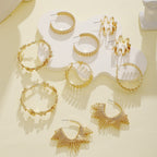 Women artistically designed hoops Hapa Style