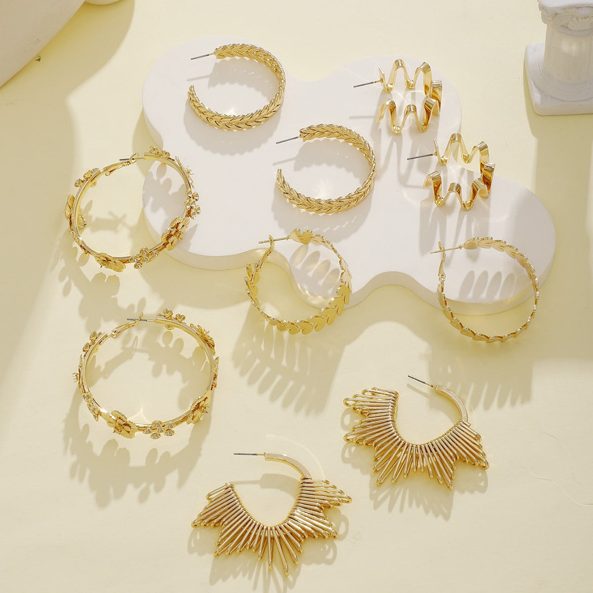 Women artistically designed hoops Hapa Style