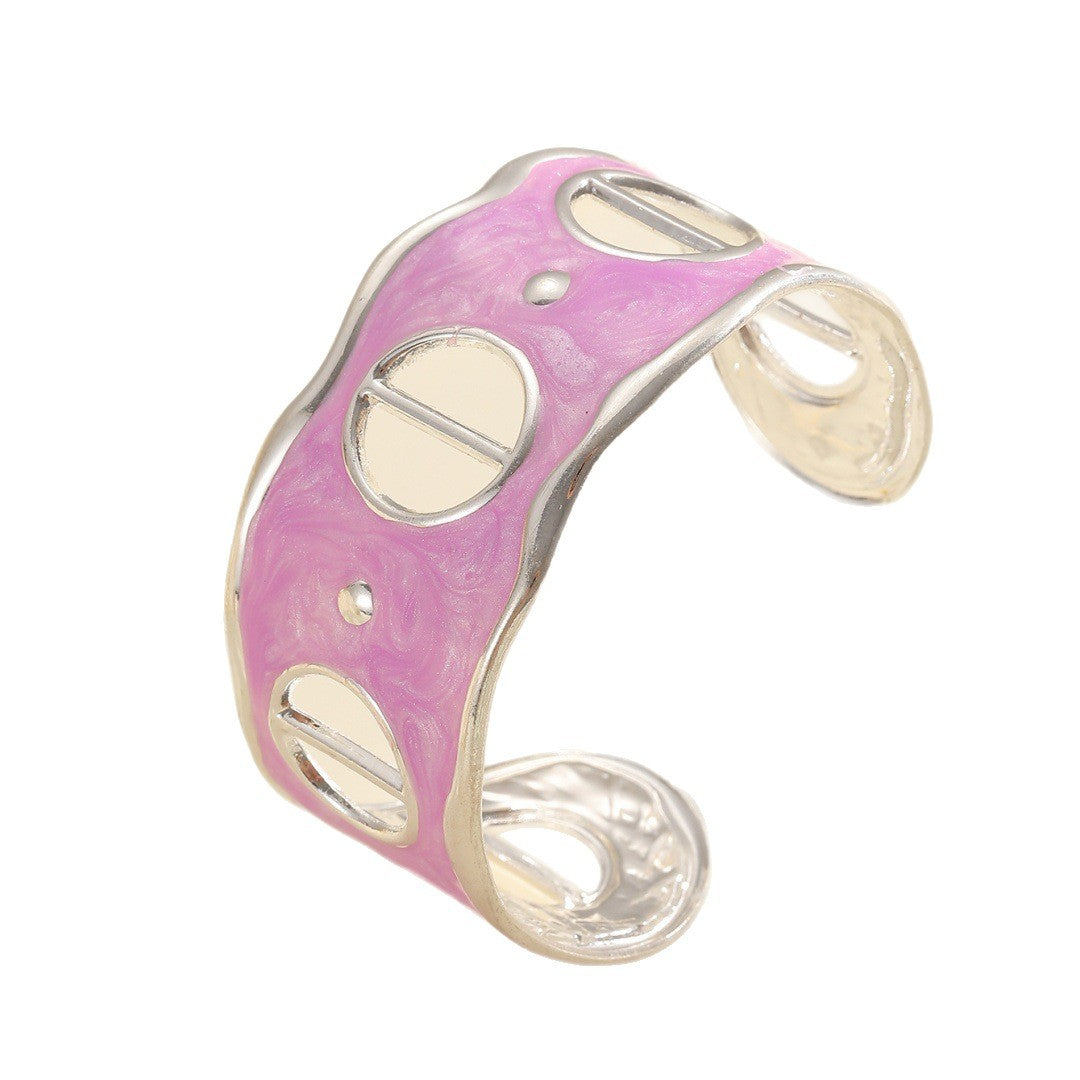Women Open Bangle with Modern, Transparent Design Hapa Style