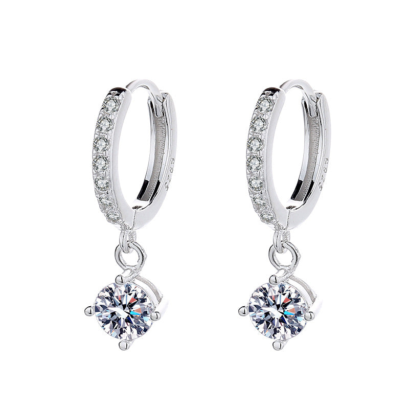 Ladies earrings with sparkling crystals and high-quality gold plating Hapa Style