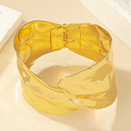 Women's Open Bangle in Stylish, Curved Design Hapa Style