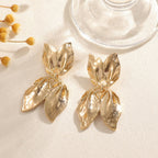 Ladies earrings in elegant leaf design Hapa Style