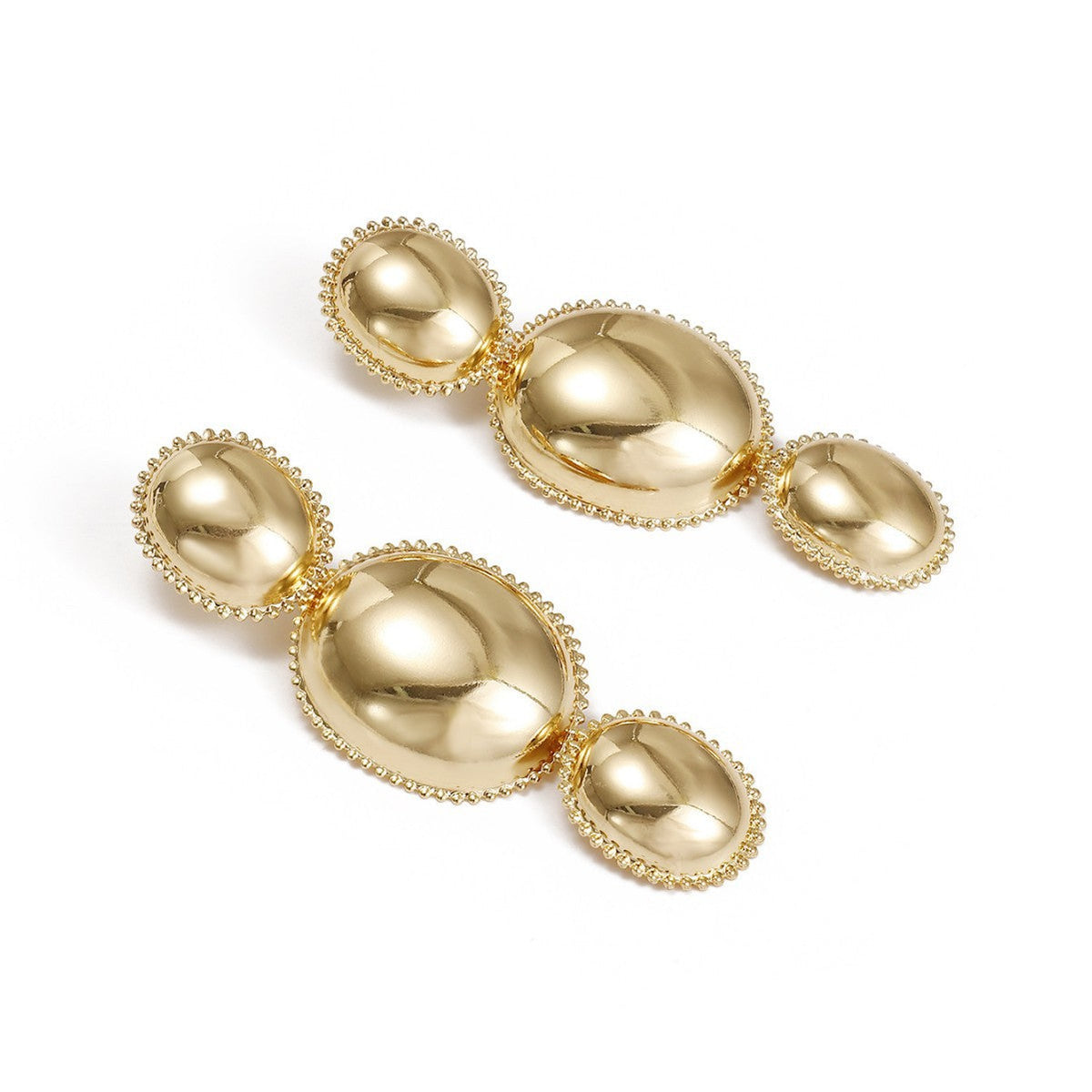 Women's earrings in artistic, structured design Hapa Style