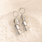Women Hanging Earrings with Elegant Shell Design Hapa Style