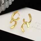 Women's earrings with sparkling circle pendant Hapa Style