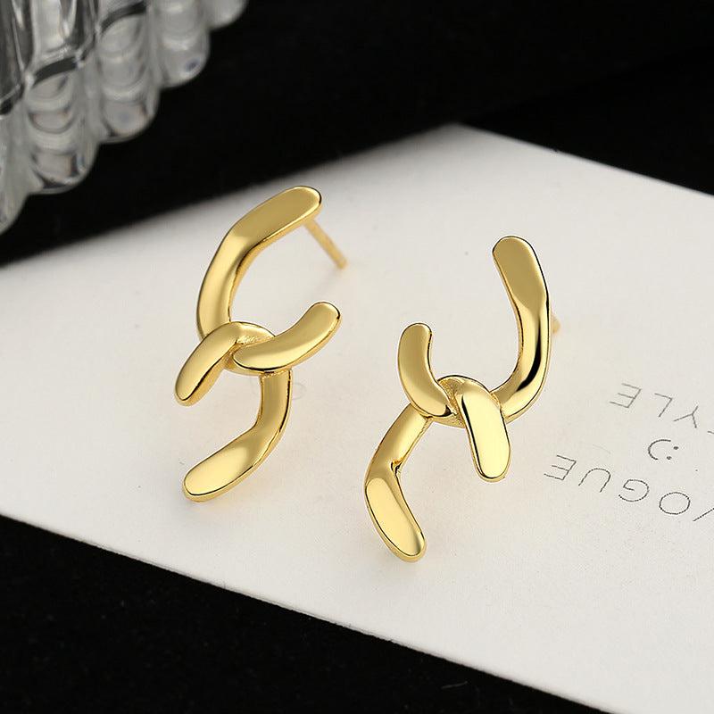 Women's earrings with sparkling circle pendant Hapa Style