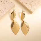 Women Hanging Earrings with Elegant Leaf Shape and Luxurious Finish Hapa Style