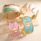 Women Open Cuff Bracelet with Artistic Snake Design Hapa Style