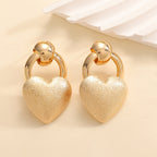 Ladies earrings in elegant heart design Hapa Style