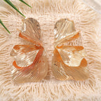 Women's ear clips in an elegant, textured design Hapa Style
