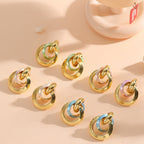 Women's earrings in elegant ring design Hapa Style