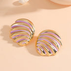Women's ear clips in maritime shell design Hapa Style