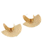 Women's Hanging Earrings with Artistic, Textured Design Hapa Style