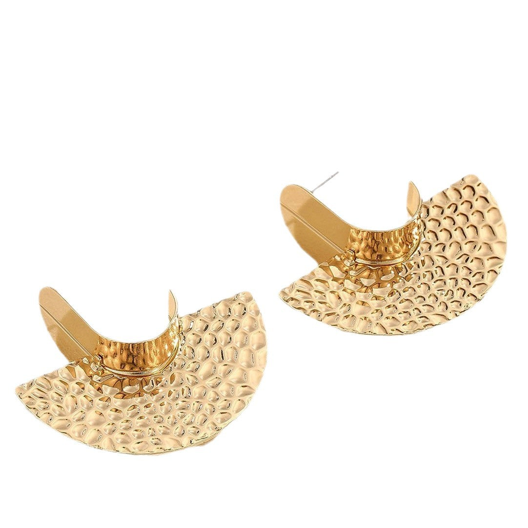 Women's Hanging Earrings with Artistic, Textured Design Hapa Style