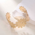 Women's Open Bangle with Elegant Wave Design Hapa Style