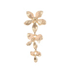 Women's Hanging Earrings with Floral Elements and Elegant Design Hapa Style