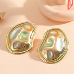 Ladies Hanging Earrings in a modern, organic design Hapa Style