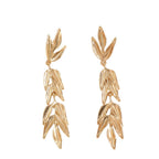 Women's Hanging Earrings with Elegant Leaf Design Hapa Style