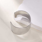 Women's Open Bangle with Elegant Wave Design Hapa Style