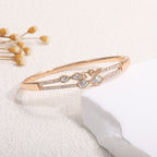 Ladies bracelet with elaborate infinity symbol and sparkling zirconia Hapa Style