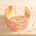 Ladies bracelet with intricate floral design Hapa Style
